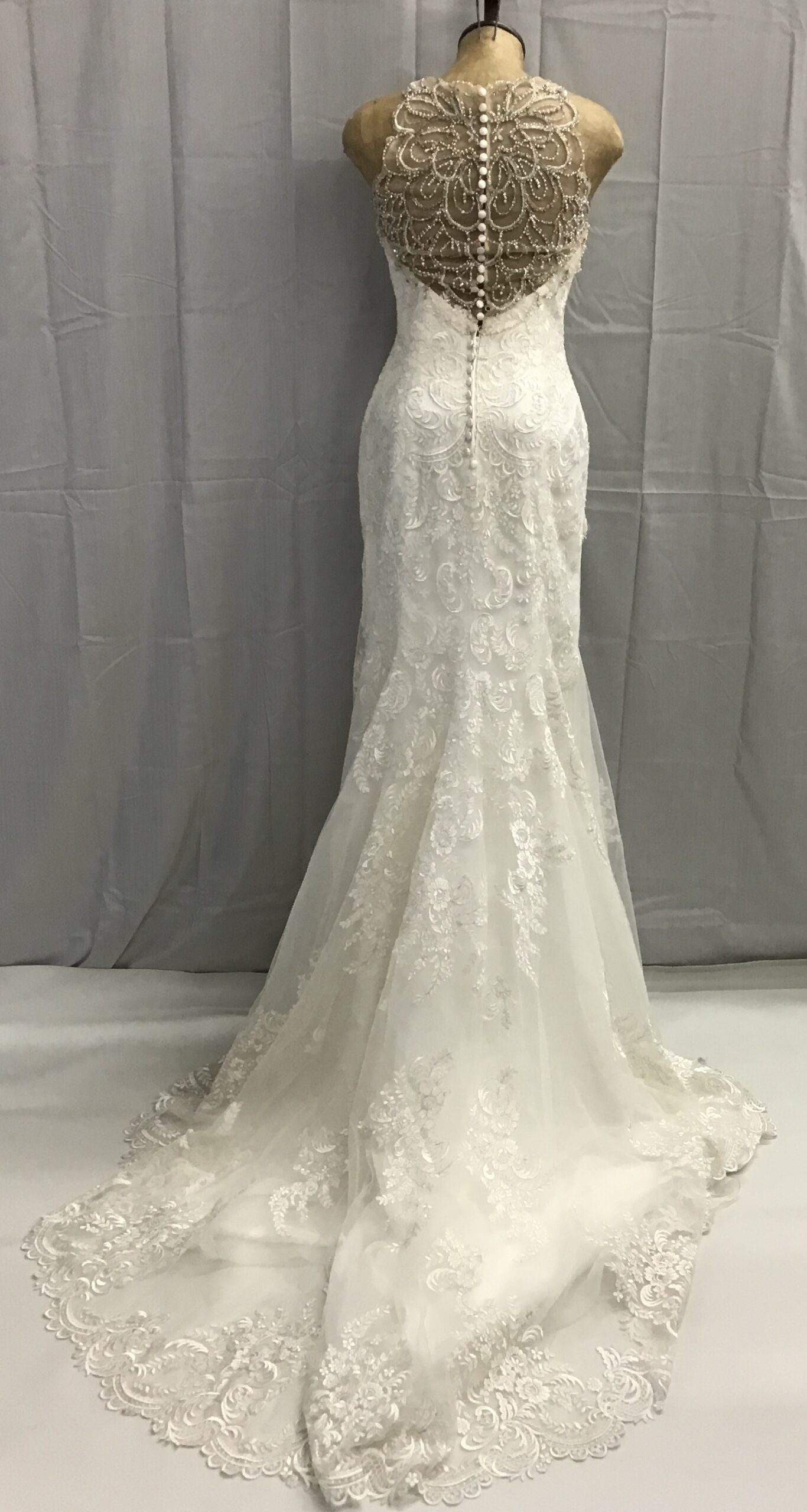 Mori Lee Women Bridal Gown Ivory Lace Bridal Gown Size 10 - Image 2
