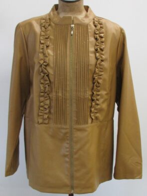 Susan Graver, Women Faux Leather Fashion Jacket Size 1X