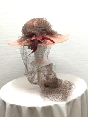 Unbranded Women Pink Hat w Floral Detail