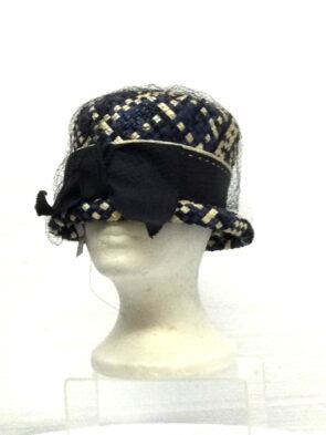 Unbranded Women Blue Hat w Bow Detail