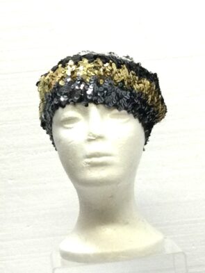 Unbranded Women Black MultiColor Sequin Hat