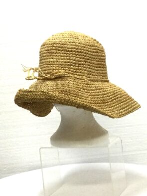 Unbranded Women Beige Hat w Bow Details