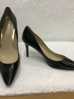 Ralph Lauren Black Leather Pumps Size 9.5