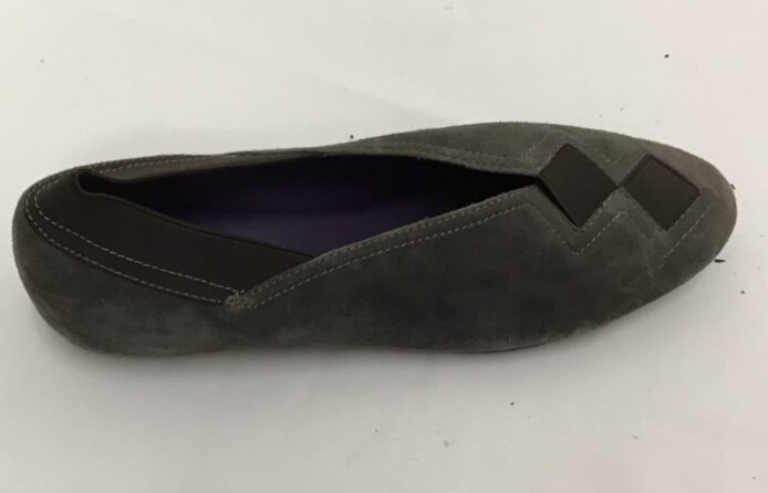 Van eli Women Gray Suede Slip On Flats Size 11 (mini hidden wedge heel) - Image 5