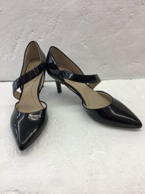 Life Stride Soft System Women Black Patent Leather Pointy Toe Pumps Size 11