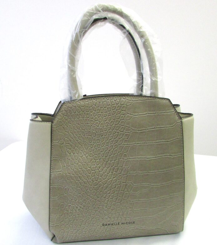 Danielle Nicole Gray Tote Bag Purse - Image 3