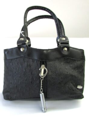 Manahttan Leather Black Mini Purse