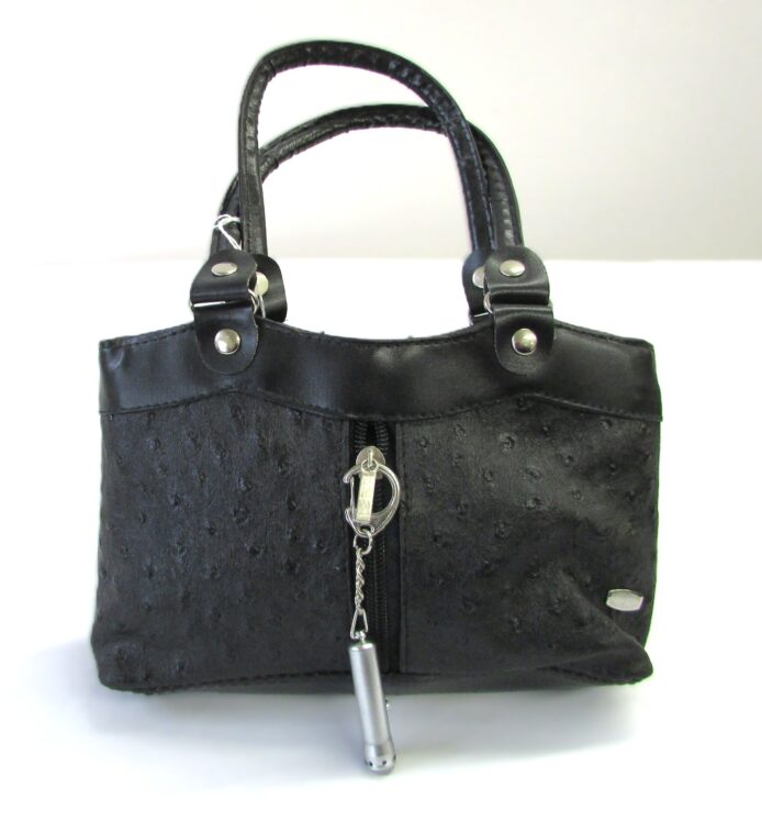 Manahttan Leather Black Mini Purse