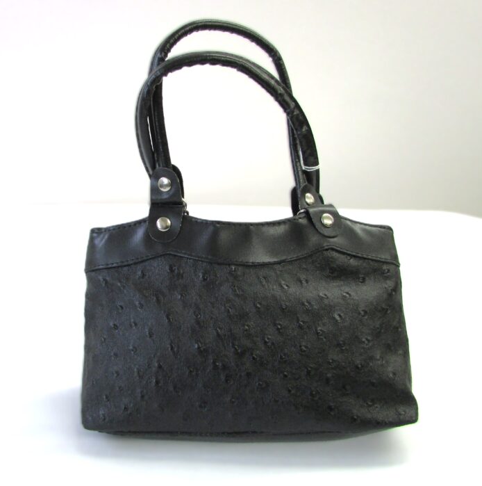 Manahttan Leather Black Mini Purse - Image 2