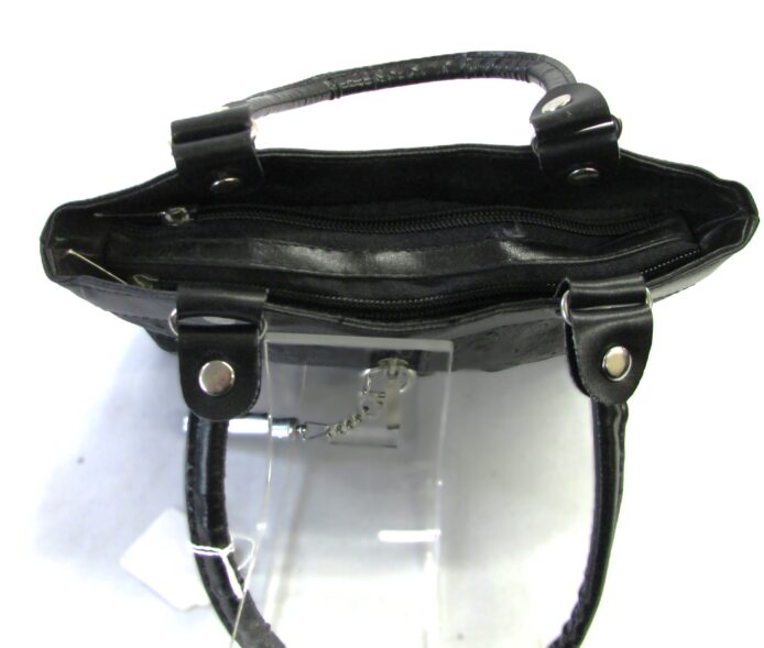 Manahttan Leather Black Mini Purse - Image 6