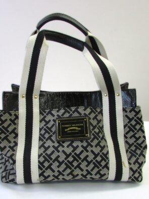 Tommy Hilfiger Black and White Tote Purse