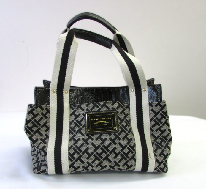 Tommy Hilfiger Black and White Tote Purse