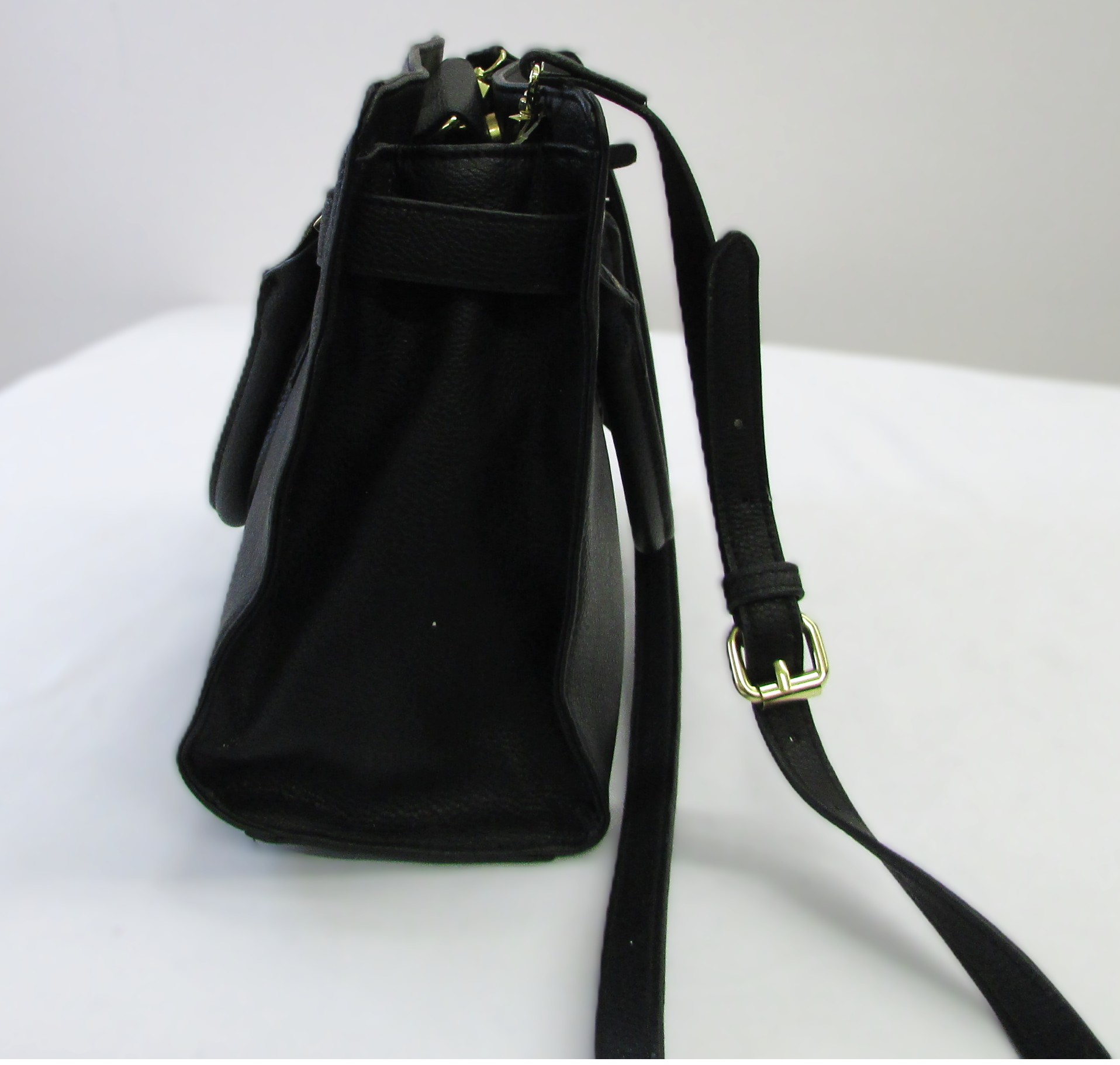 Merona Black Crossbody Tote - Image 3