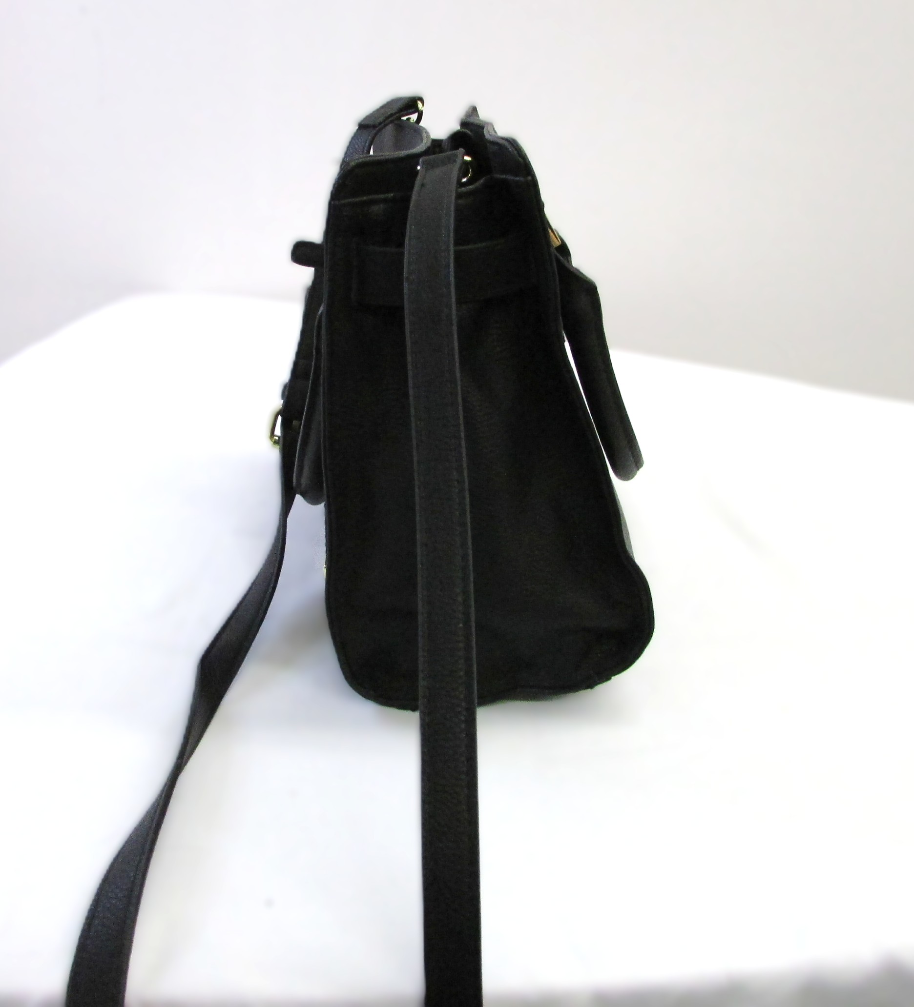 Merona Black Crossbody Tote - Image 4