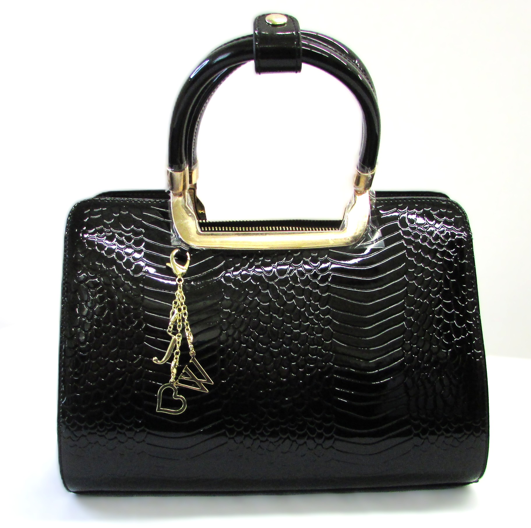 Danbury Mint Patent Leather Tote Bag Purse