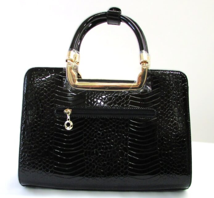 Danbury Mint Patent Leather Tote Bag Purse - Image 2