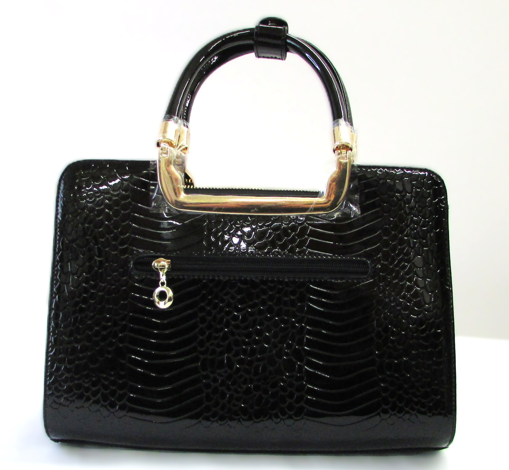 Danbury Mint Patent Leather Tote Bag Purse - Image 2