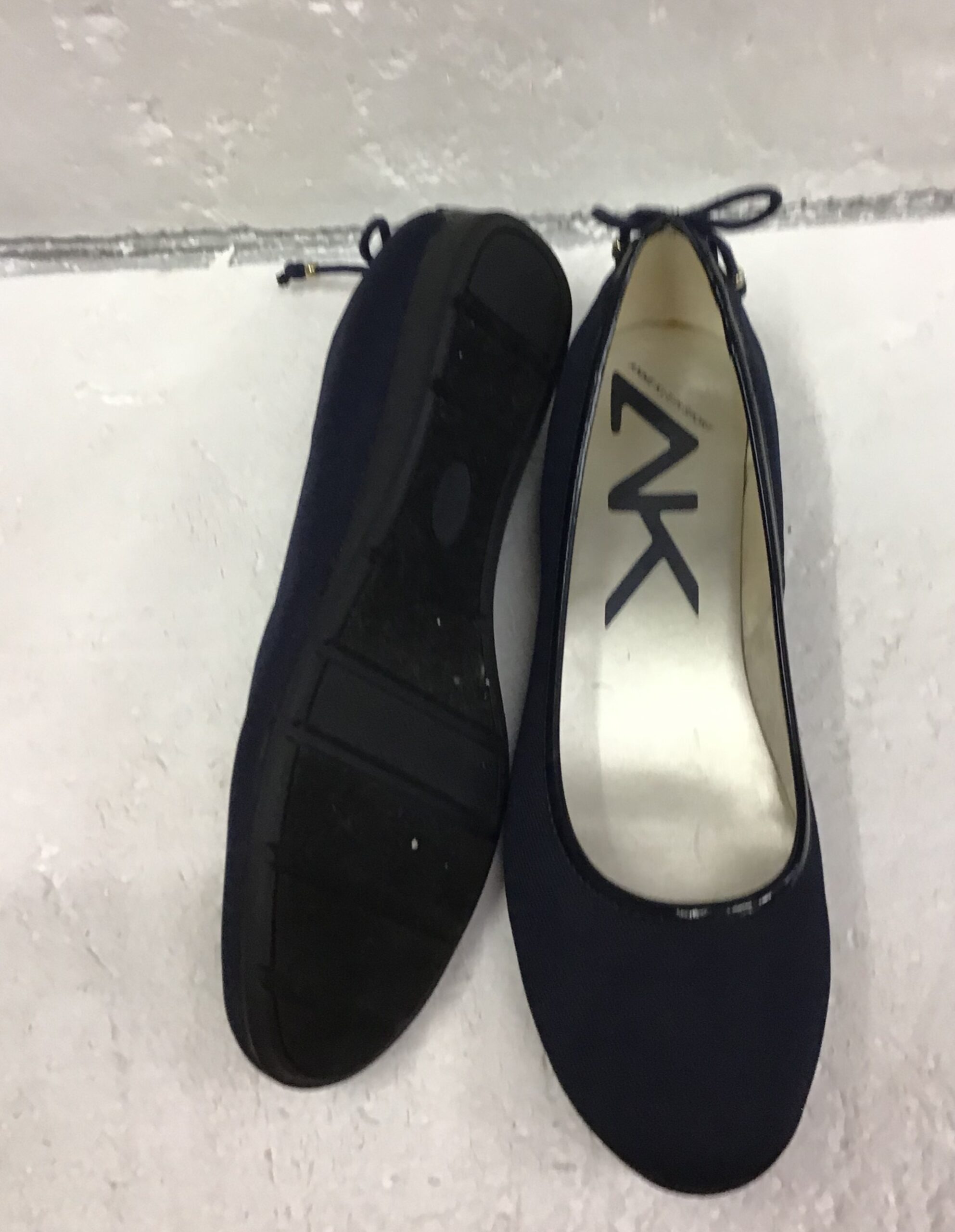 Anne Klien Women Comfort Shoes, Navy Blue Slip On Micro Wedge Shoe Size 9.5 - Image 6