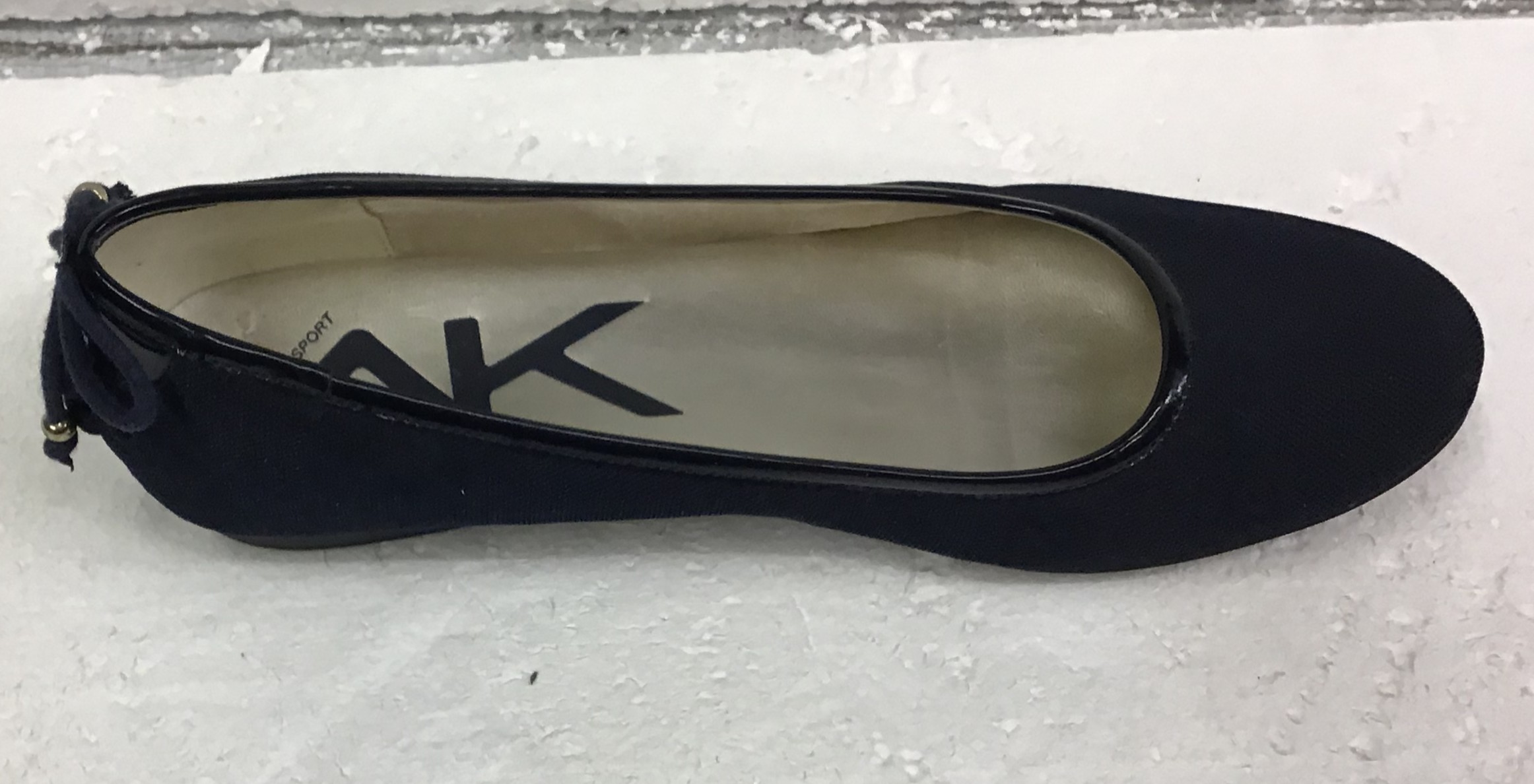 Anne Klien Women Comfort Shoes, Navy Blue Slip On Micro Wedge Shoe Size 9.5 - Image 3