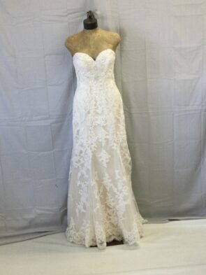 Essence Cream Lace Gown Size 12
