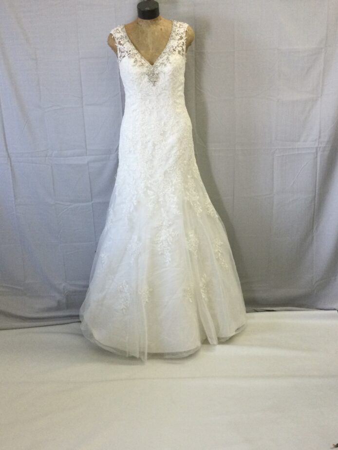 Mori Lee White Princess Gown Size 12
