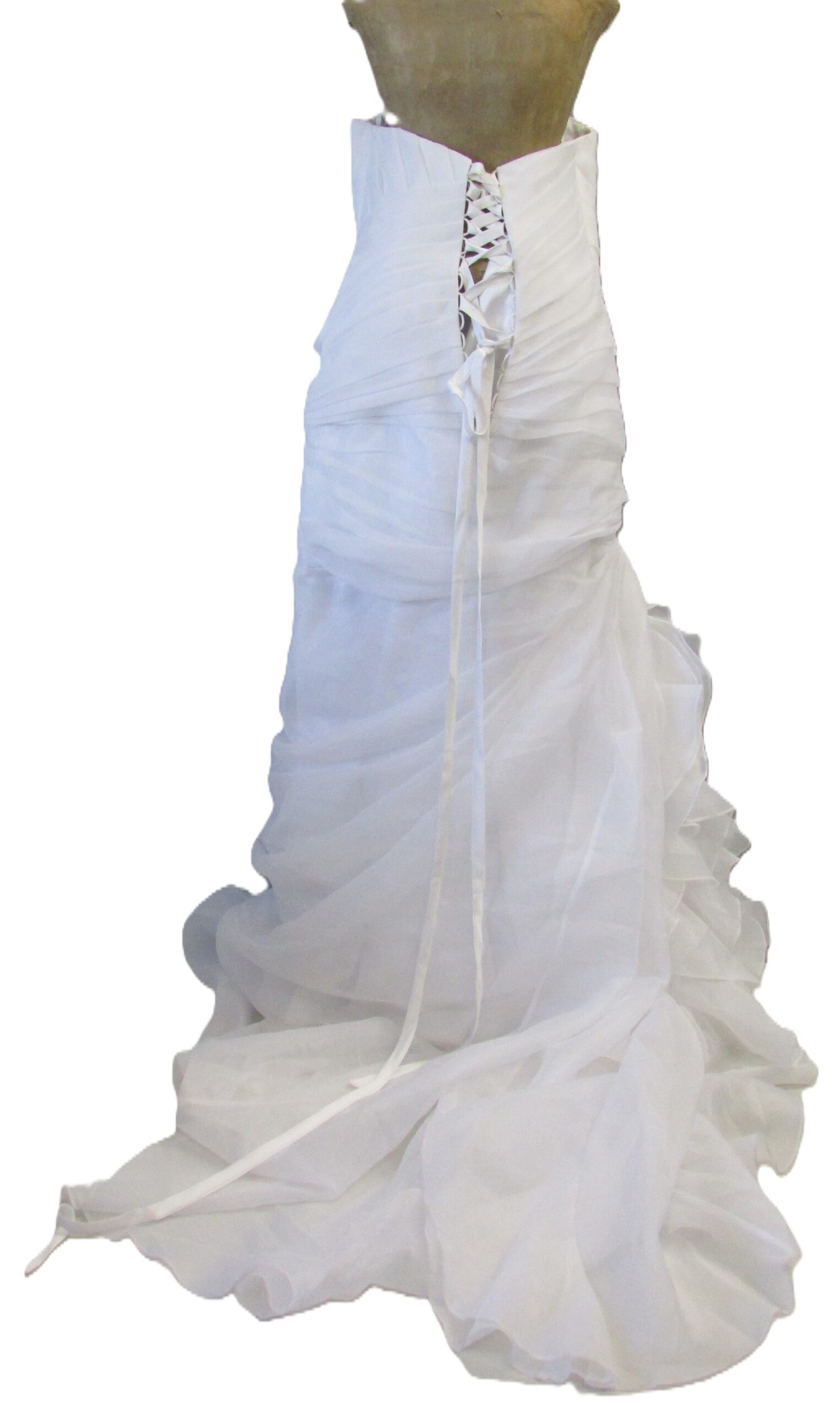 Stella York White Layered Gown Size 20 - Image 2