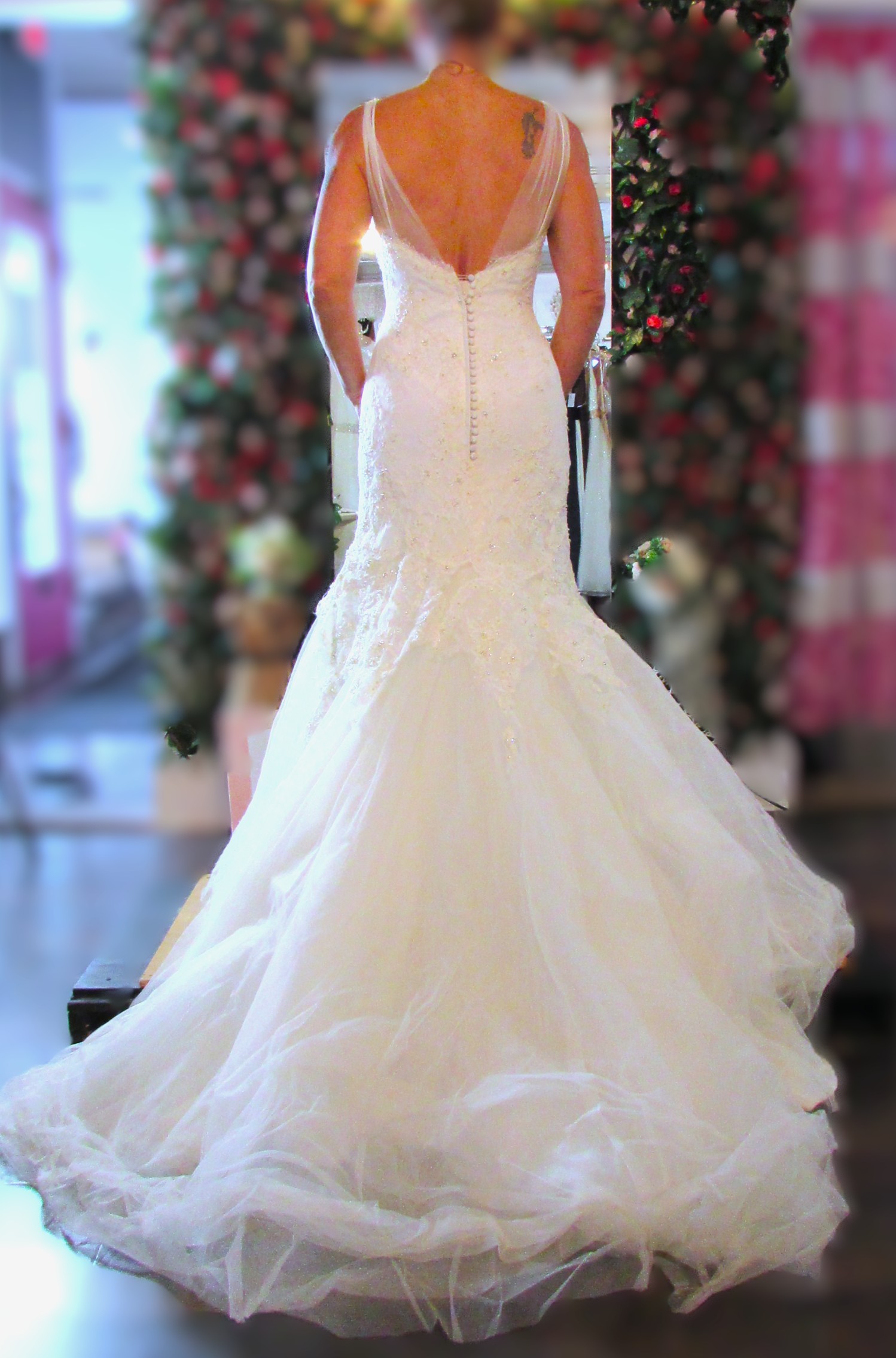 Jasmine Haute Couture Bridal Gown Size 8 - Image 3