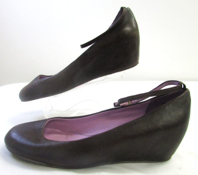 Jeffrey Campbell California Brown Baby Doll Wedge Heel Shoe Size 7 - Image 3
