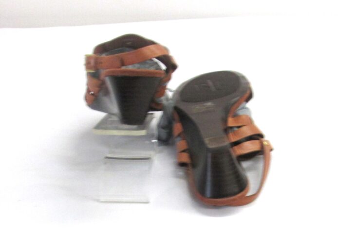 Lauren by Ralph Lauren Brown Women's Lucetta Wedge Sandals Size 9 - Image 5