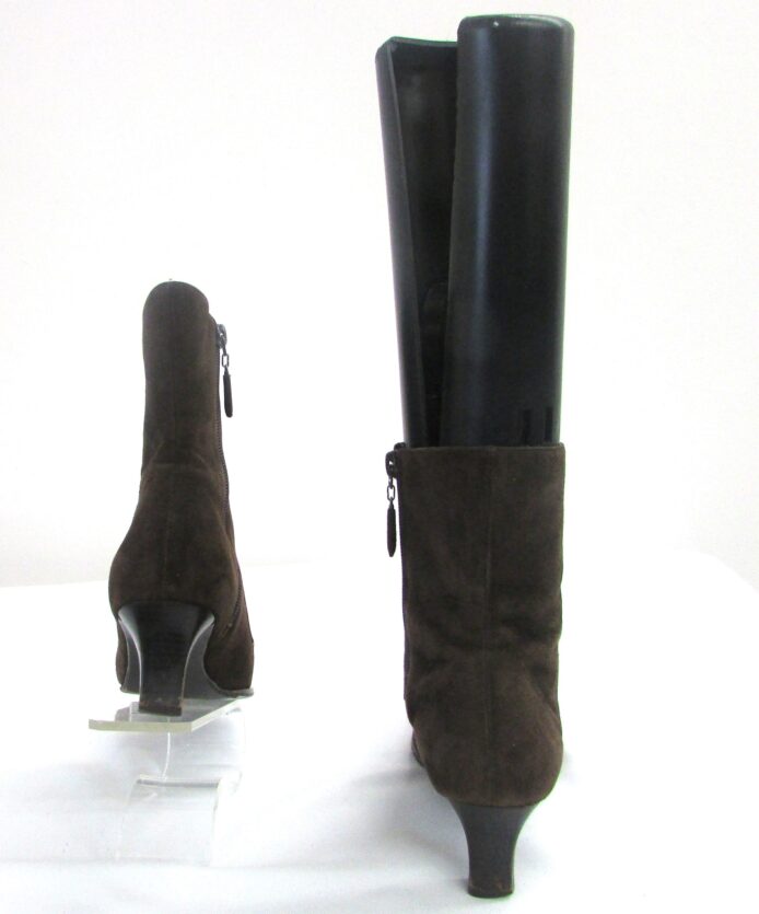 Ann Taylor Women's Brown Suede Ankle Boot Size 8.5 - Image 4
