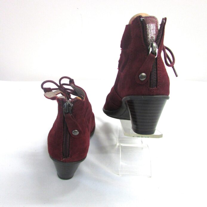 Earth Women's Genuine Suede Burgundy Aurora Shoe Sandal Size 7B - Image 4