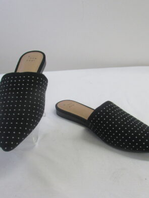 A New Day Black Studded Slip-on Mules Size 7