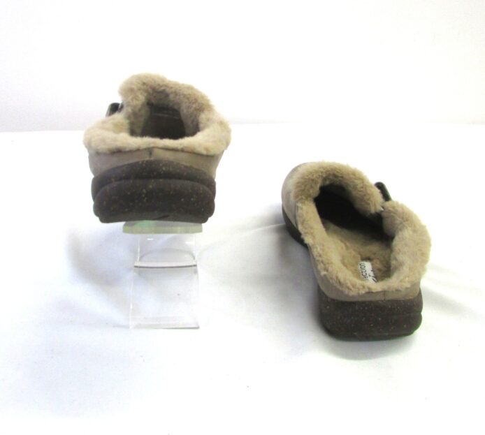 Collection by Clarks Women's Taupe Suede Mules Size 8 - Image 4