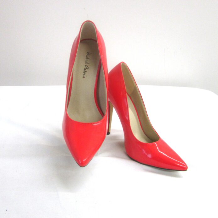 Michael Antonio Reddish-Pink Patent Leather Heels Size 6.5