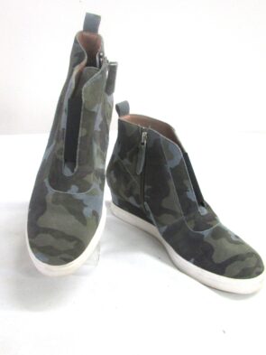 Liena Paolo Cameo Ankle Wedge Shoe Boot Size 6.5