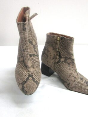 TopShop Animal Print Ankle Boot Size 7