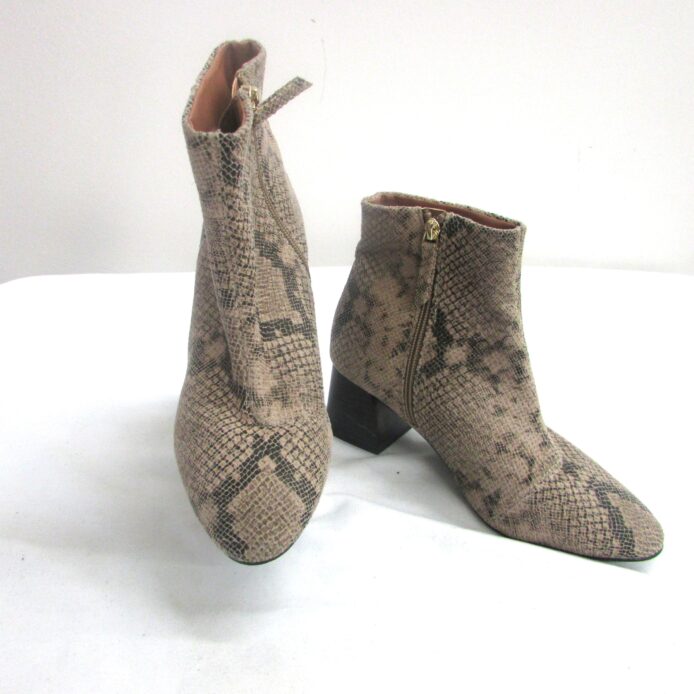 TopShop Animal Print Ankle Boot Size 7