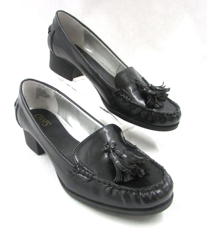 Chaps Est. 1978 Black Loafers Size 10B