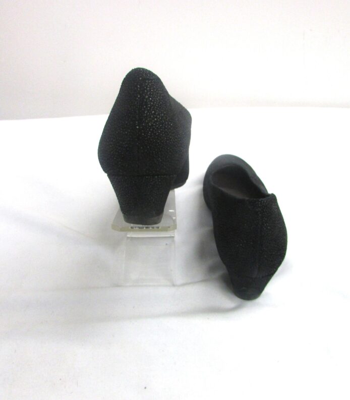 SAS Black Fabric Wedge Heel Slip-on Pump Size 8.5N - Image 4