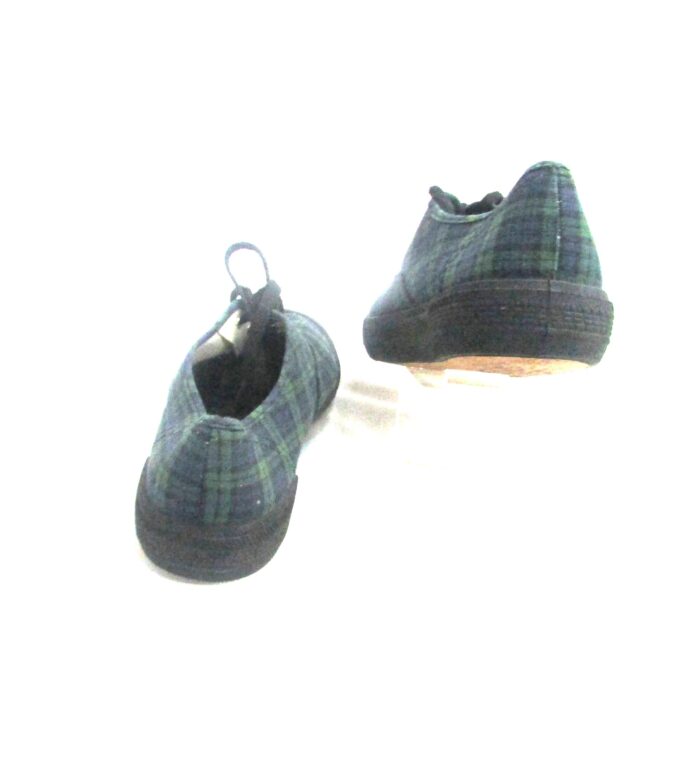 Crayons Blue Green Plaid Lace Up Gym Shoe Size 9 - Image 4