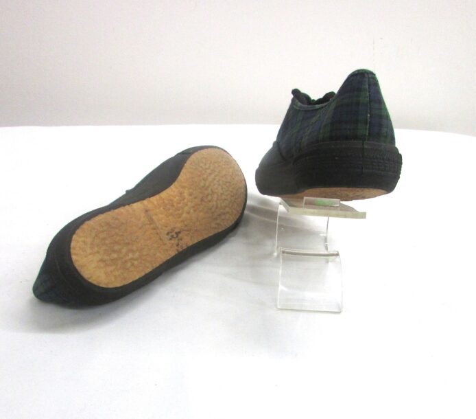 Crayons Blue Green Plaid Lace Up Gym Shoe Size 9 - Image 5