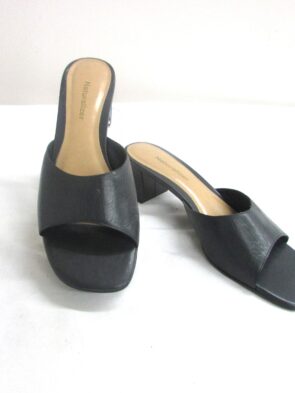 Naturalizer Navy Blue Leather Slip-on Mules Size 10