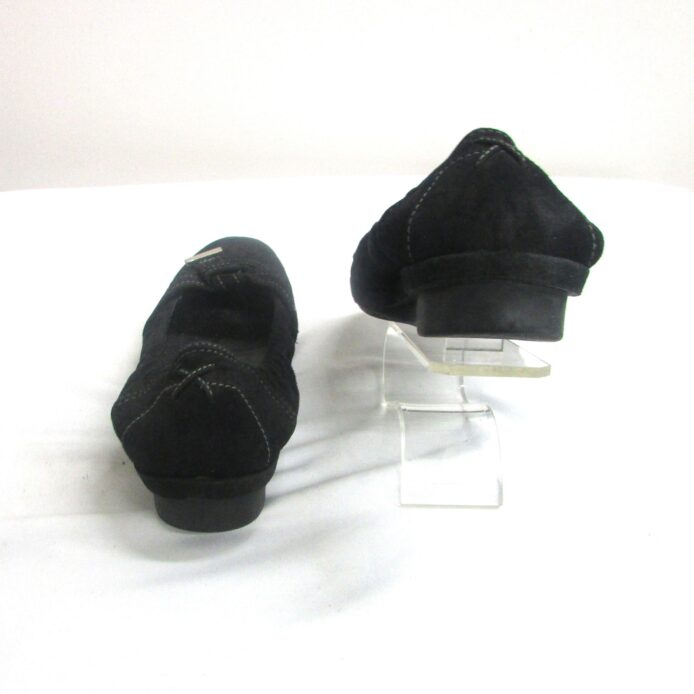 Clarks Artisan Black Suede Slip-on Comfort Shoe Size 9.5 - Image 4