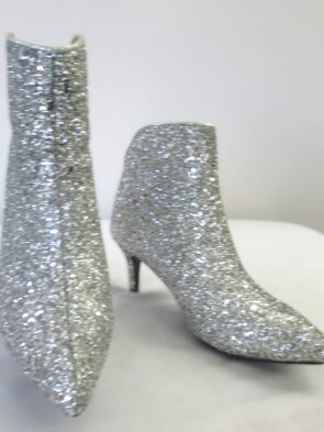 Unbranded Silver Glitter Ankle Boots Size 9