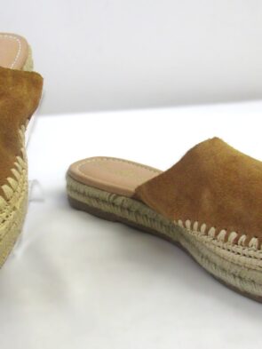 Sam Edelman Camel Suede Slip-On Platform Mules Size 10.5