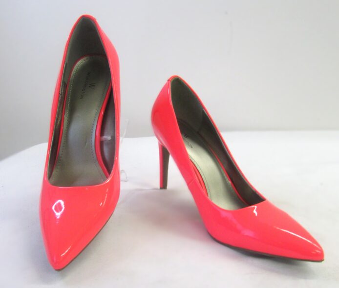 Worthington Women's Hot Pink Patent Leather Slip-On Heels Size 11