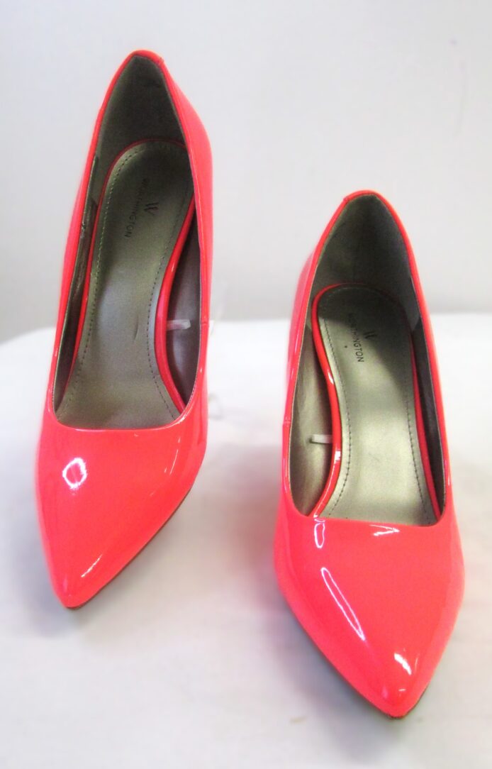 Worthington Women's Hot Pink Patent Leather Slip-On Heels Size 11 - Image 2