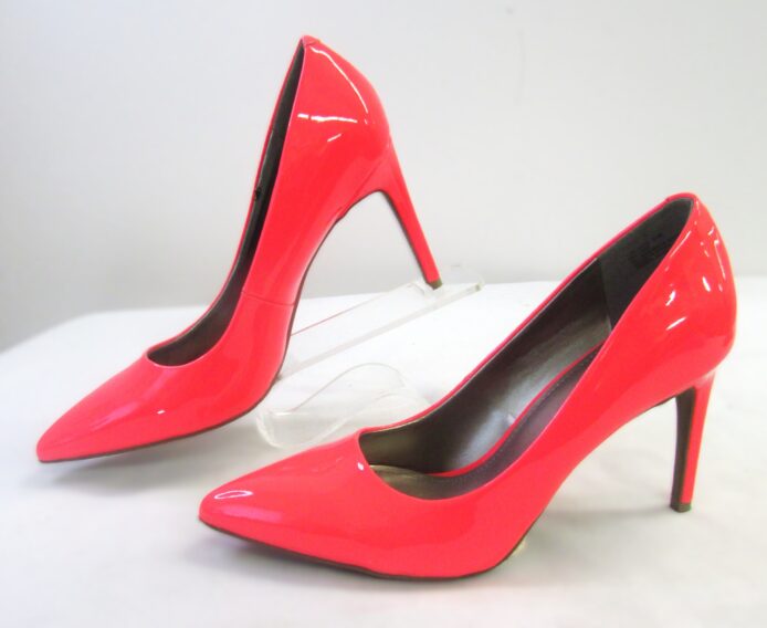 Worthington Women's Hot Pink Patent Leather Slip-On Heels Size 11 - Image 3