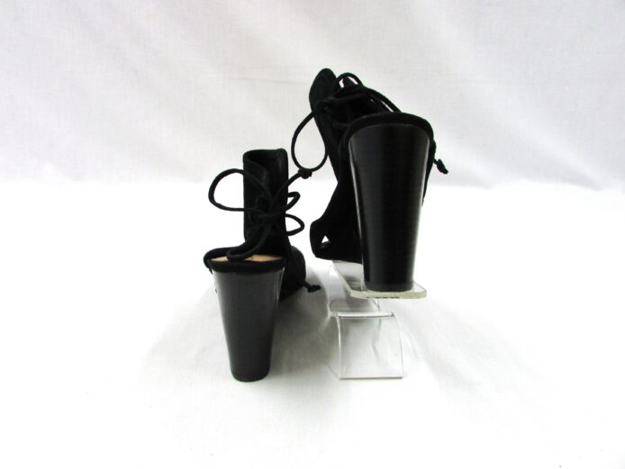 Tahari Black Wedge Heel Size 10 - Image 5