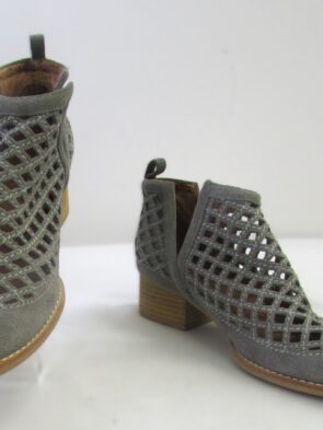 Jeffery Campbell Women's Gray Fashion Cutout Ankle Boots Size 8.5